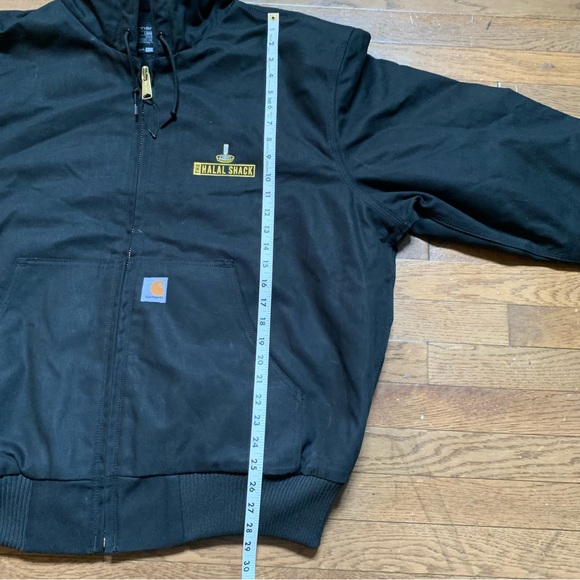 THS Carhartt Quilted-Flannel-Lined Duck Loose Fit Jacket | Size XL | Black - Picture 9 of 9